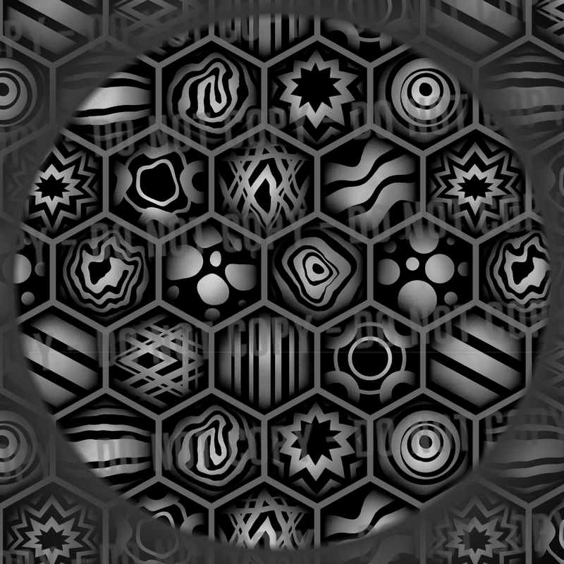 Psychedelic Beehive - Grey