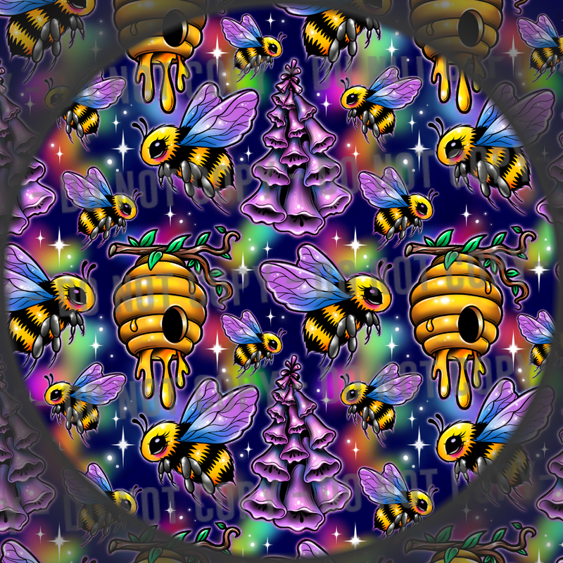 Purple Bee Hives