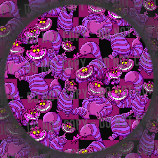 Purple & Black Check Cats