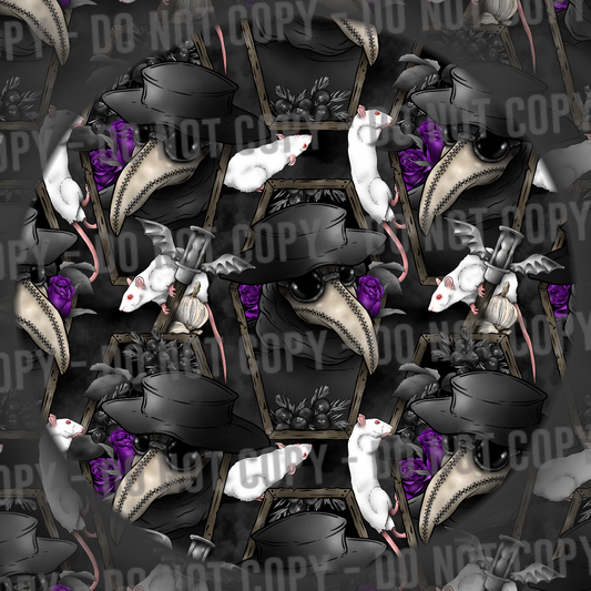 Purple Floral Plague