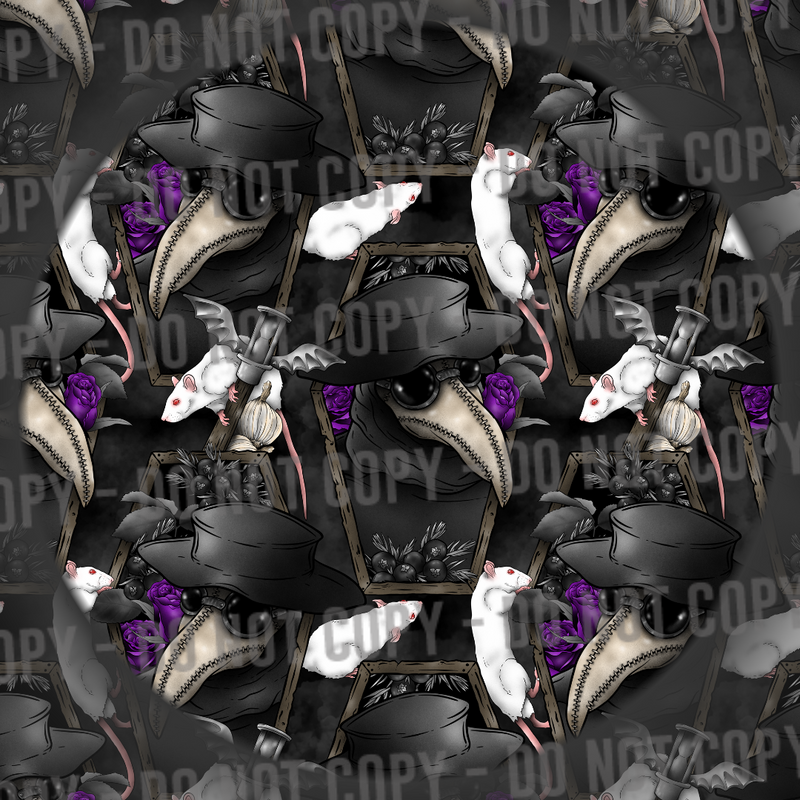 Purple Floral Plague