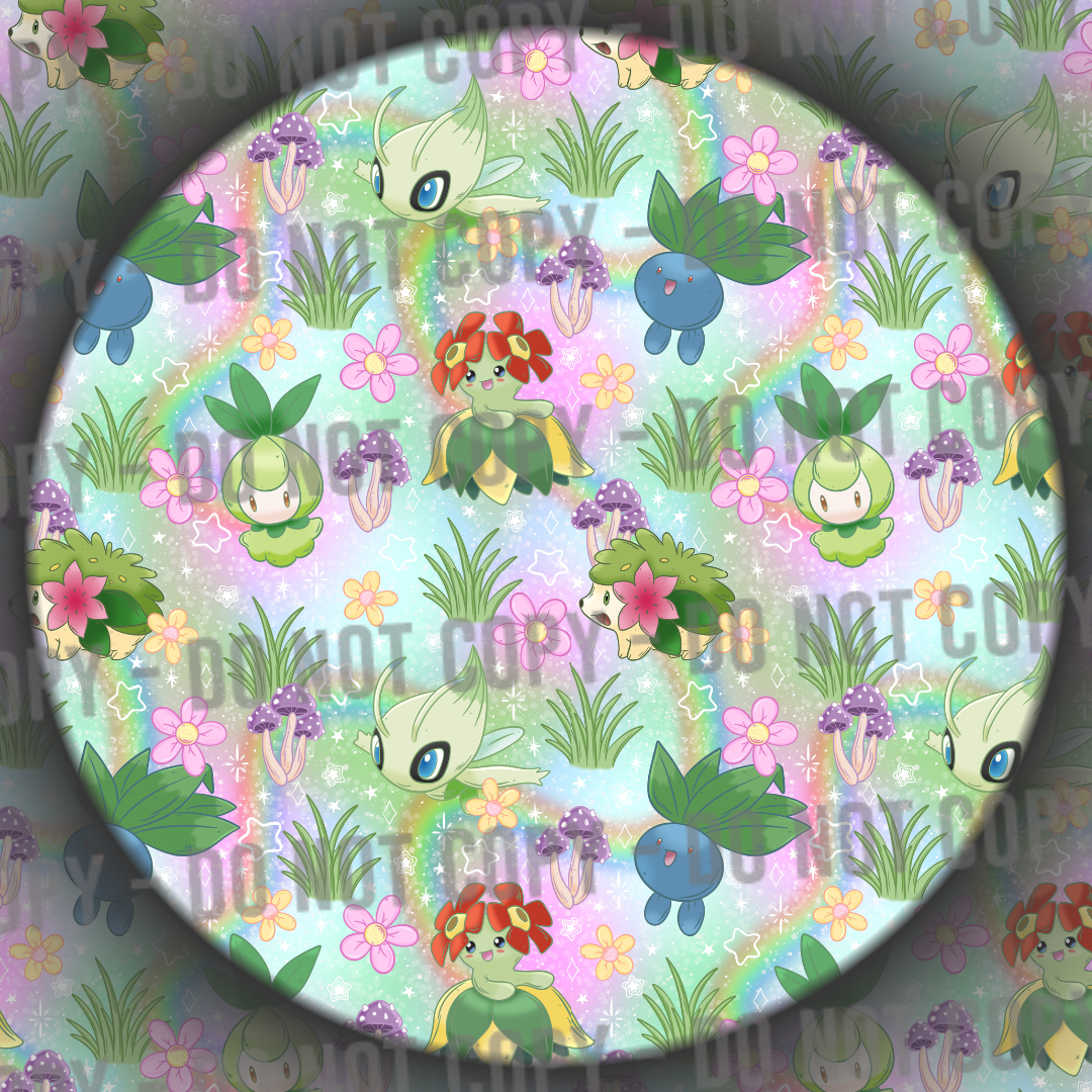 Rainbow Grass Monsters