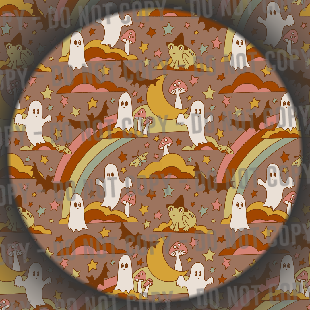 Rainbow Halloween - Retro