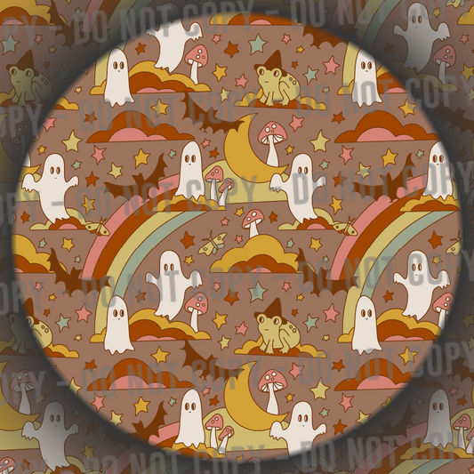 Rainbow Halloween - Retro