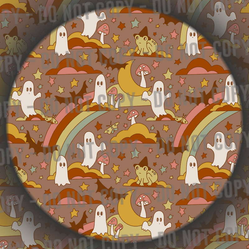 Rainbow Halloween - Retro