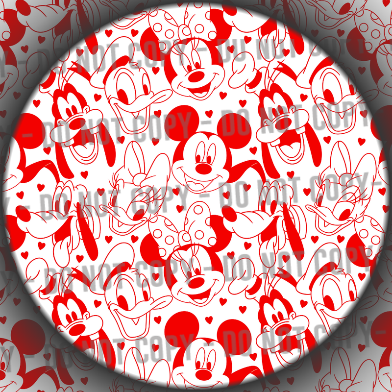 Red Valentines Mouse & Friends