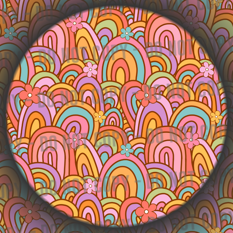 Retro Groovy Rainbows