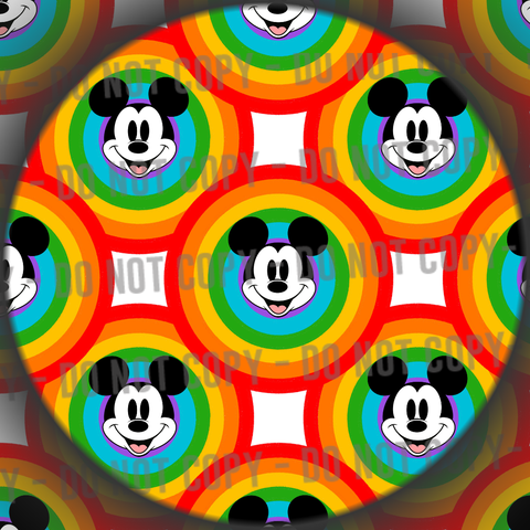 Retro Rainbow Mouse Circles - 1