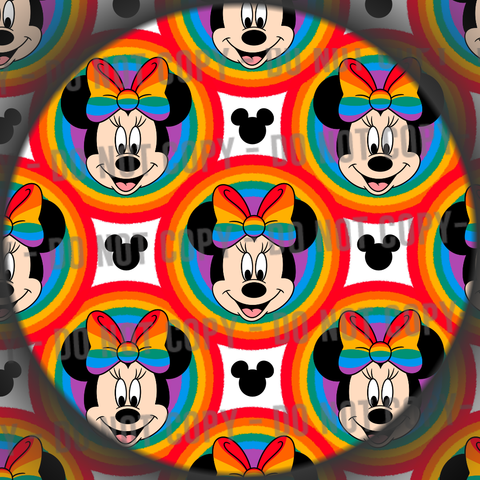 Retro Rainbow Mouse Circles - 2