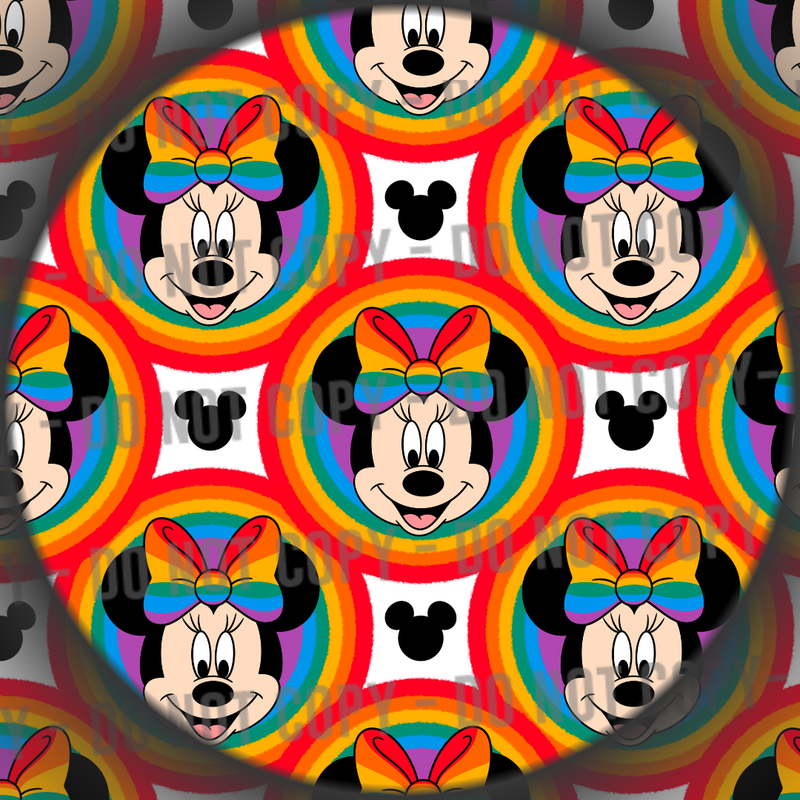 Retro Rainbow Mouse Circles - 2
