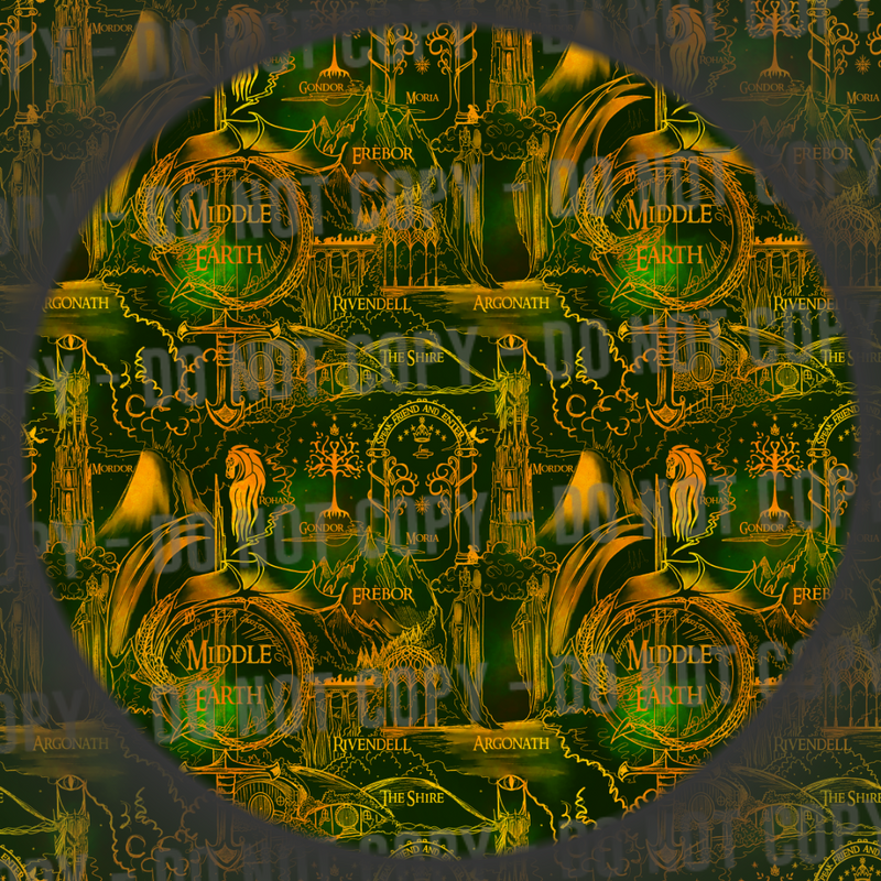 Ring Map - Green & Gold