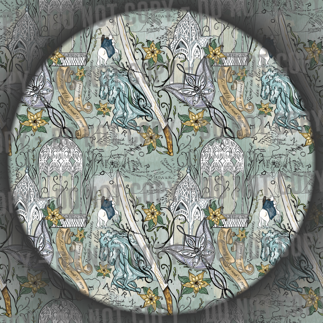 Rivendell Map - Blue Green