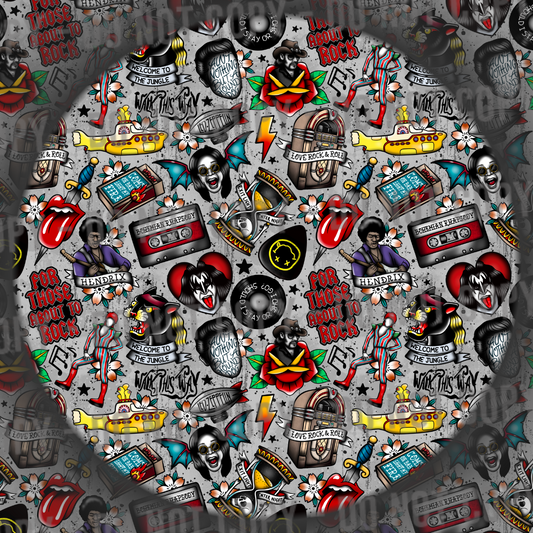 Rock & Roll Tattoos - Grey