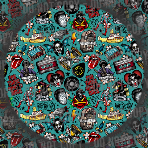 Rock & Roll Tattoos - Teal