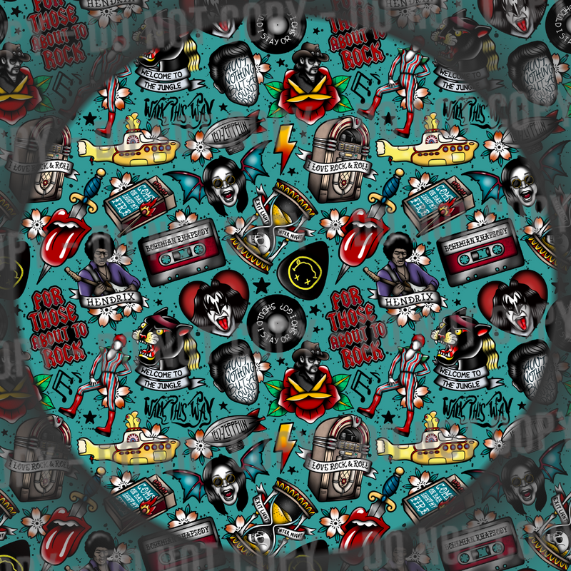 Rock & Roll Tattoos - Teal