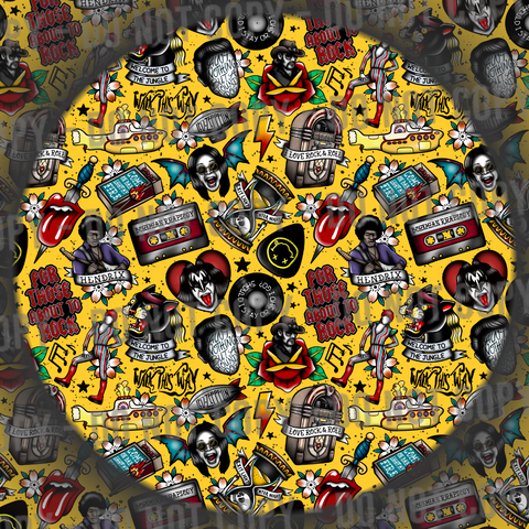 Rock & Roll Tattoos - Yellow