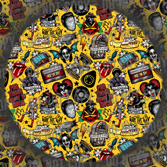 Rock & Roll Tattoos - Yellow