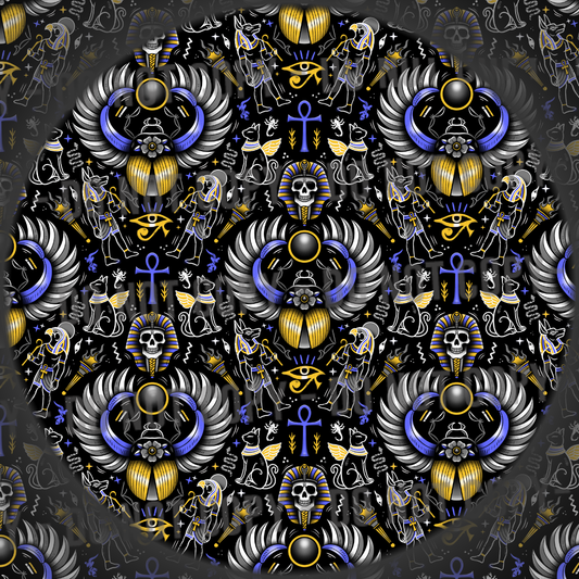 Sacred Scarab - Blue Gold