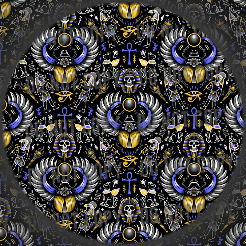 Sacred Scarab - Blue Gold