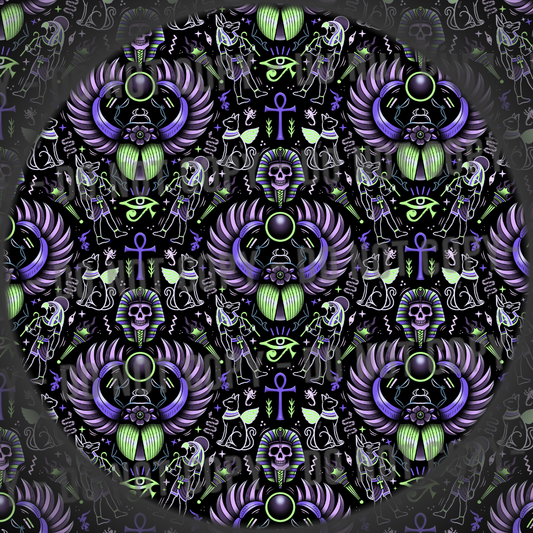 Sacred Scarab - Purple Green