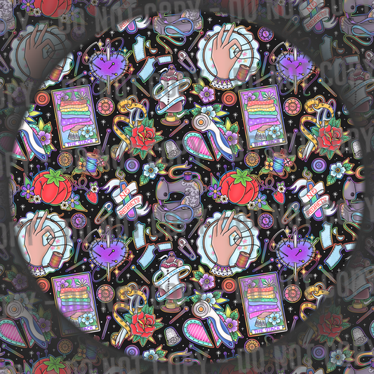 Sewing Tattoos - Black Rainbow