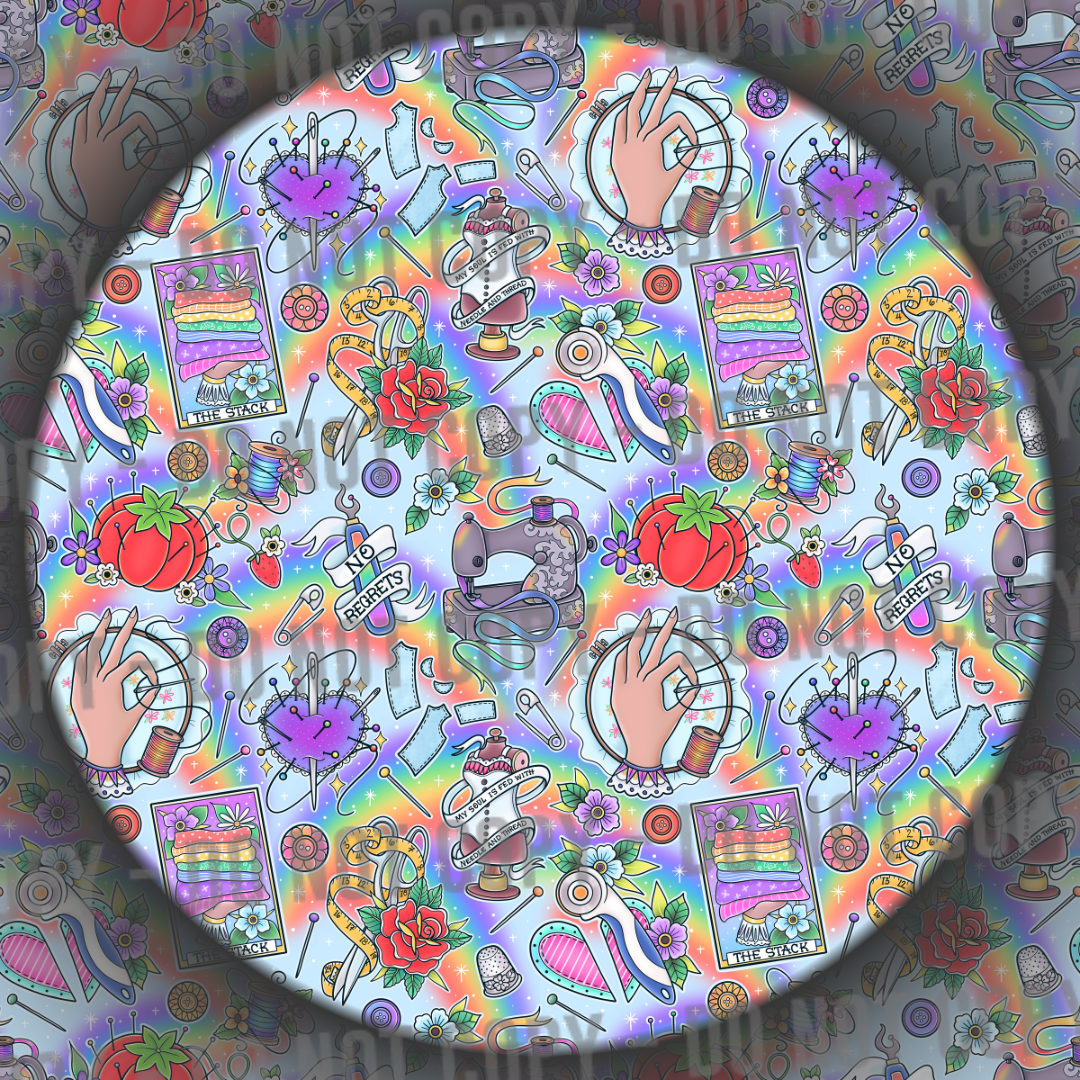 Sewing Tattoos - Rainbow