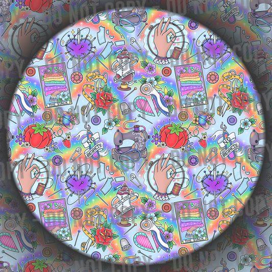 Sewing Tattoos - Rainbow