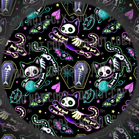 Skelly Cat - Rainbow