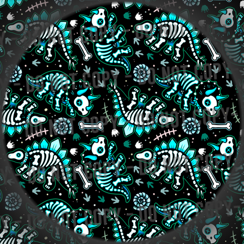 Skelly Dinos - Blue
