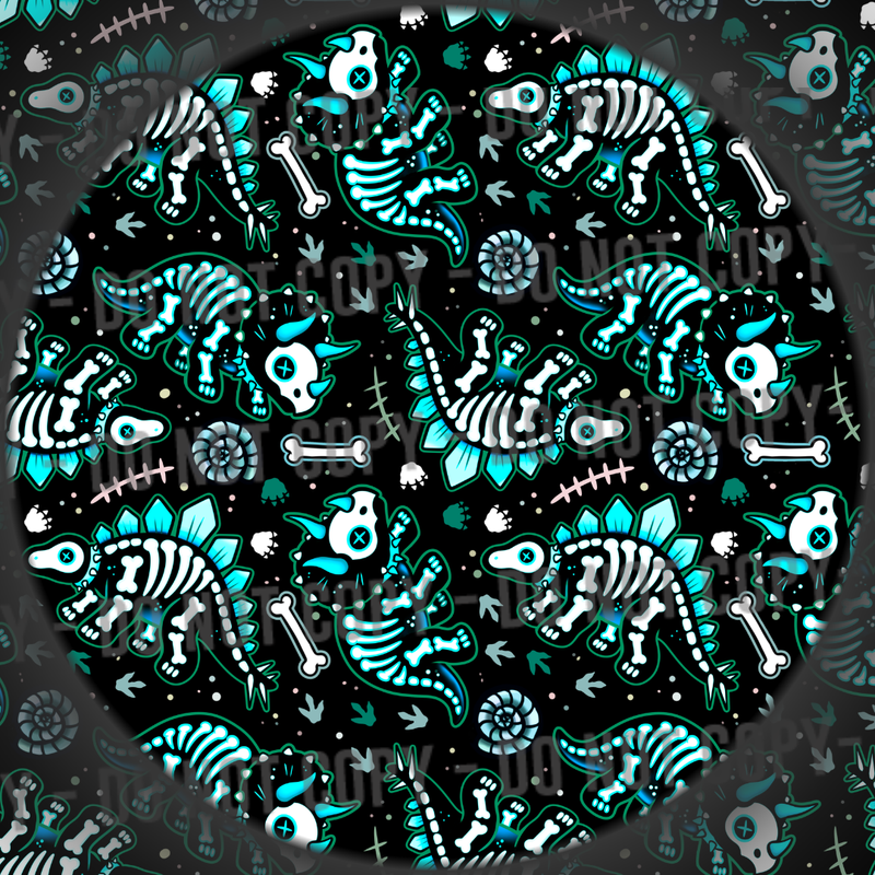 Skelly Dinos - Blue