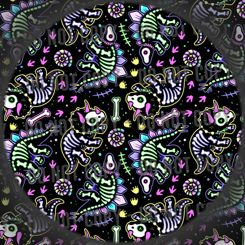 Skelly Dinos - Pastel