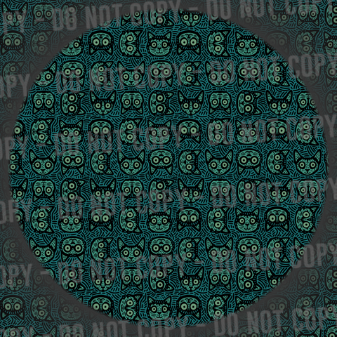Sketchy Cats - Green