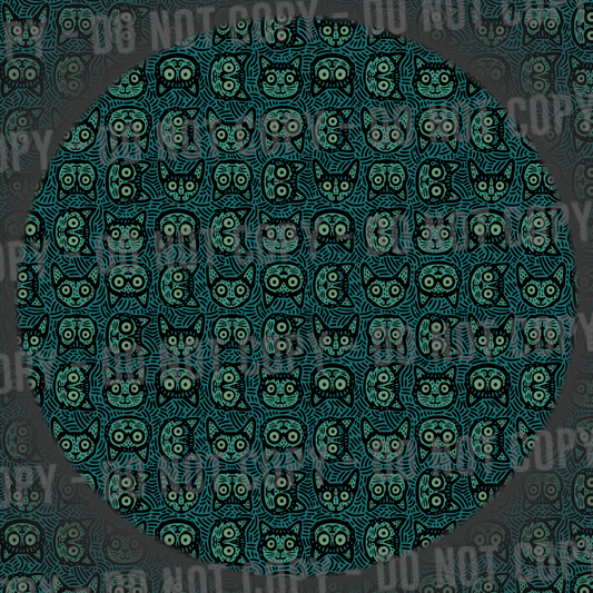 Sketchy Cats - Green