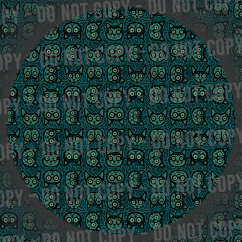Sketchy Cats - Green