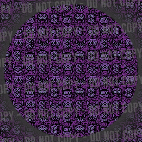 Sketchy Cats - Purple