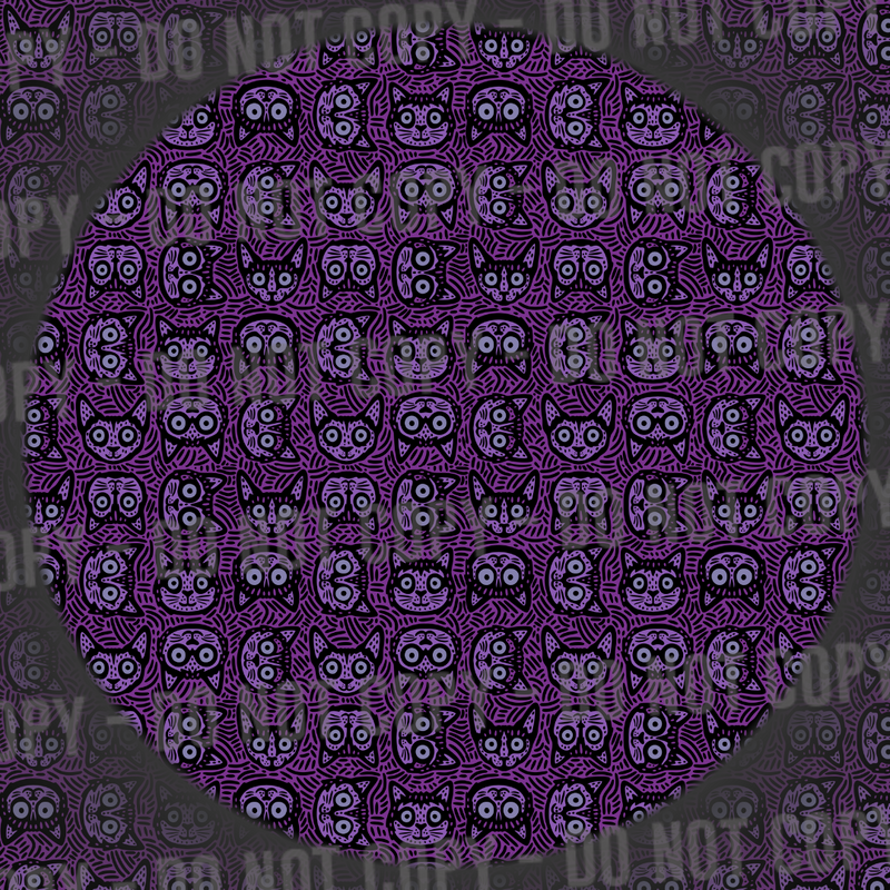 Sketchy Cats - Purple