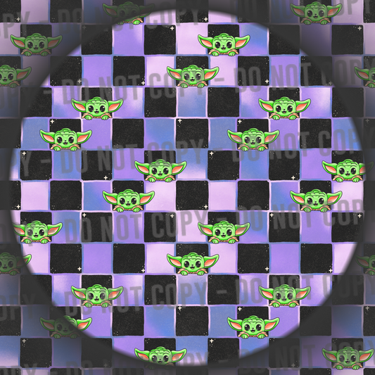 Space Checks - Black & Purple