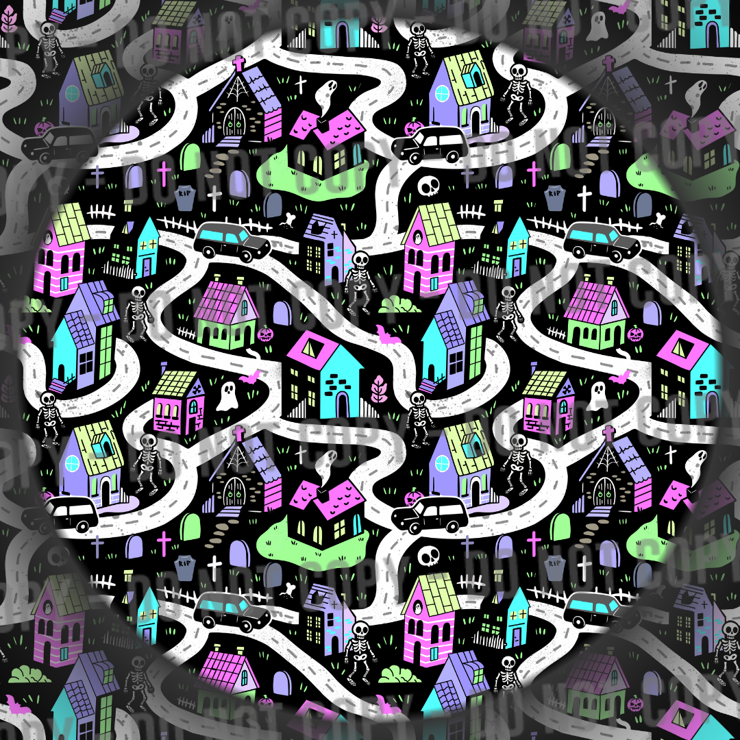 Spooky Map - Neon