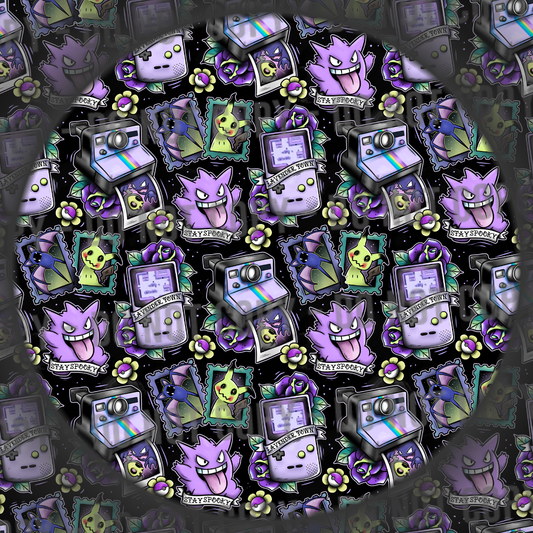 Spooky Monster Tattoos - Black
