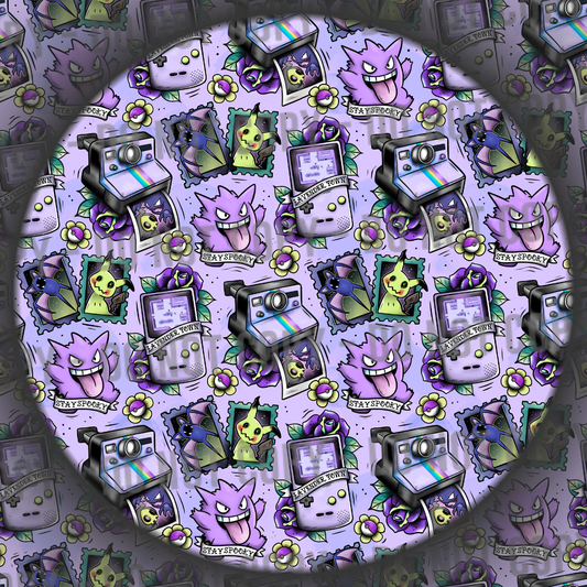 Spooky Monster Tattoos - Purple