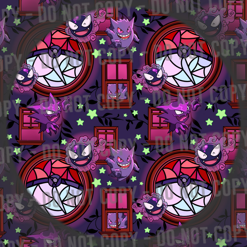 Stained Glass Ghost Monsters