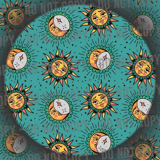 Sun & Moon - Teal