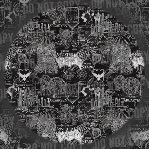 Thrones Map - Black