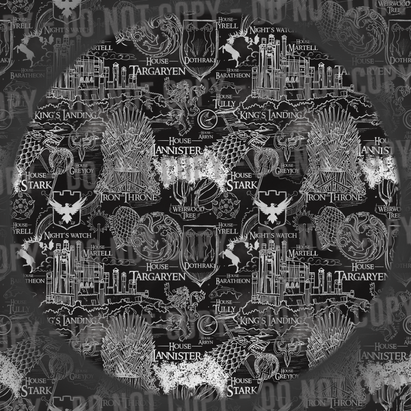 Thrones Map - Black