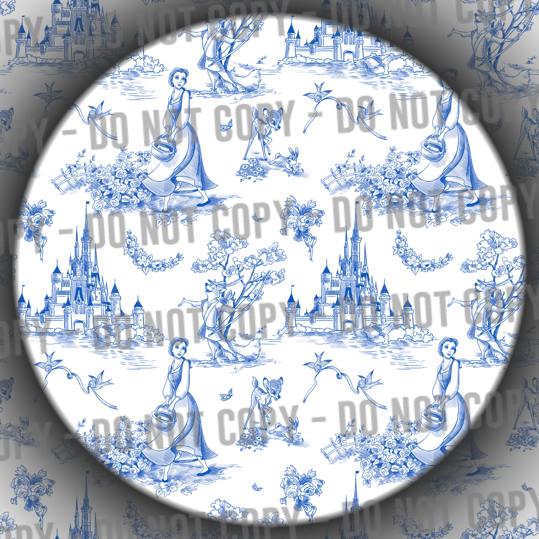 Toile Characters - Blue