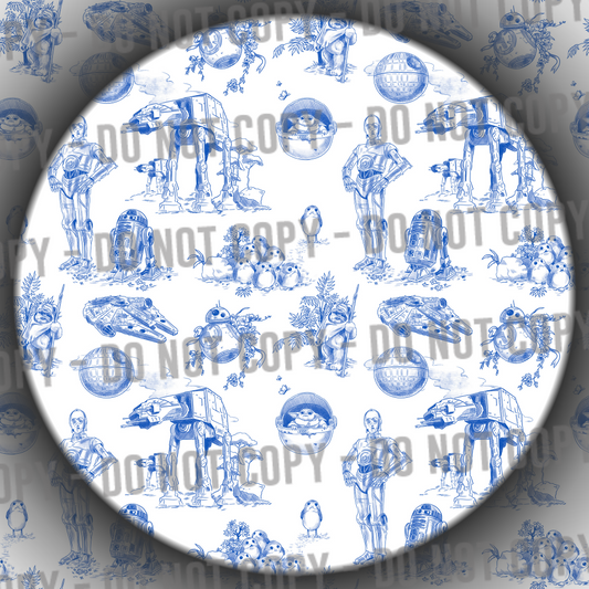 Toile Space - Blue