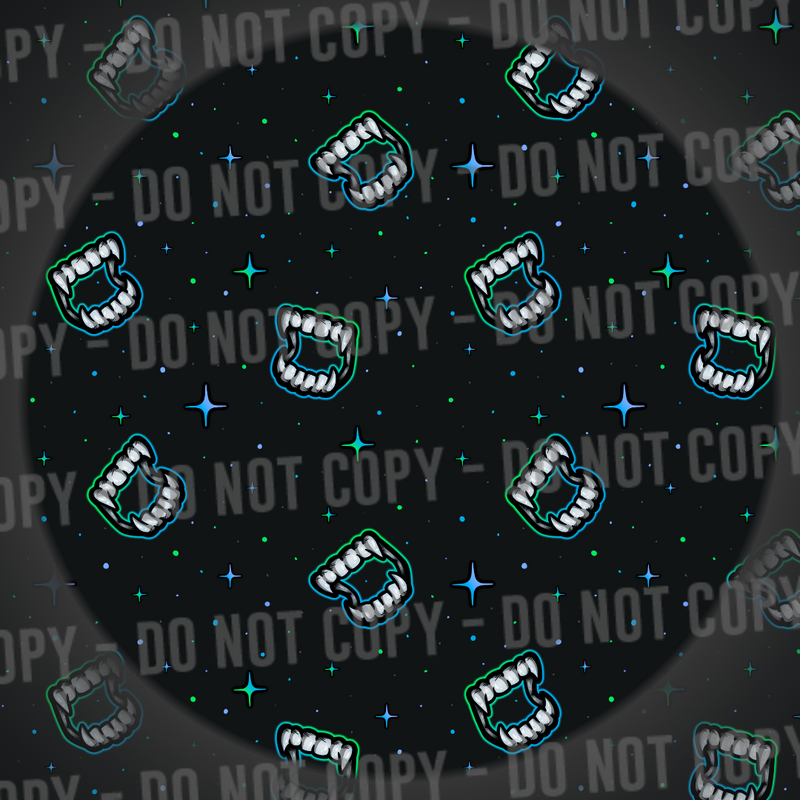 Vamp Teeth - Green & Blue