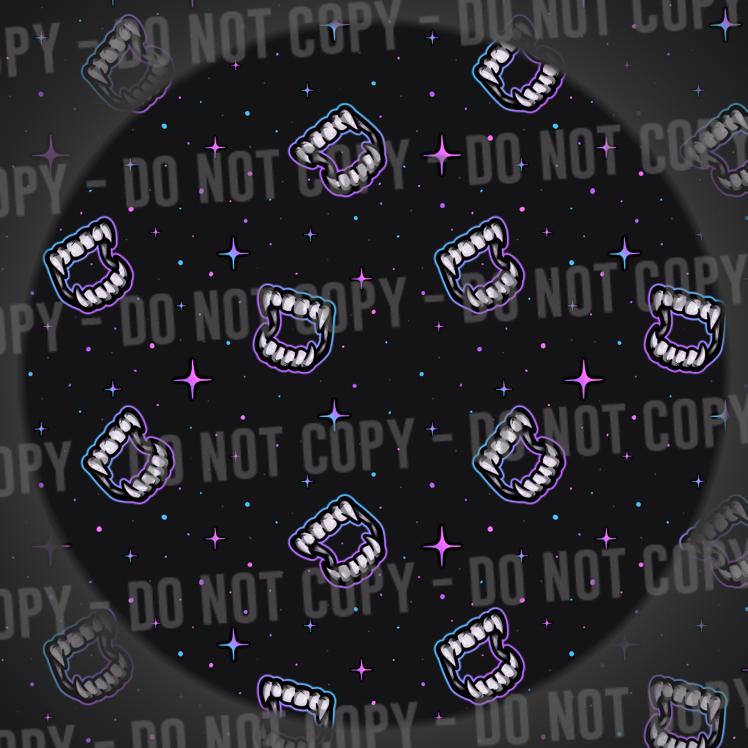 Vamp Teeth - Purple & Blue