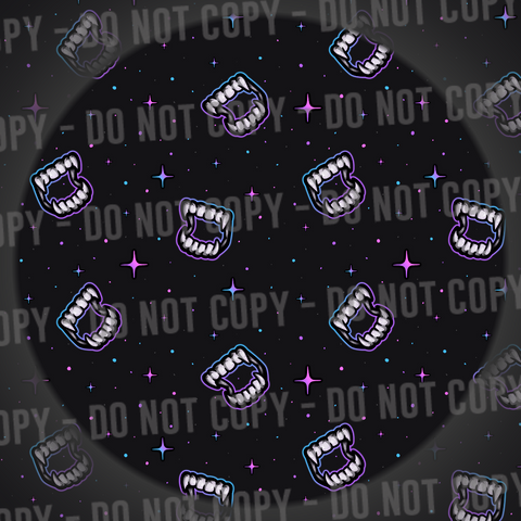 Vamp Teeth - Purple & Blue