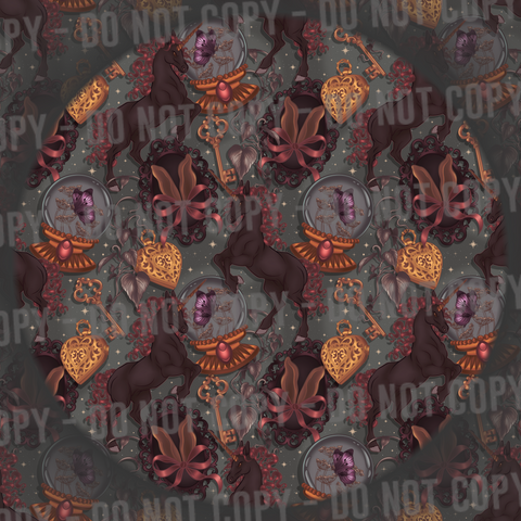 Whimsy Unicorn - Dark Grey